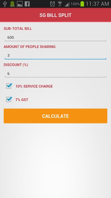 SG Bill Split截图2