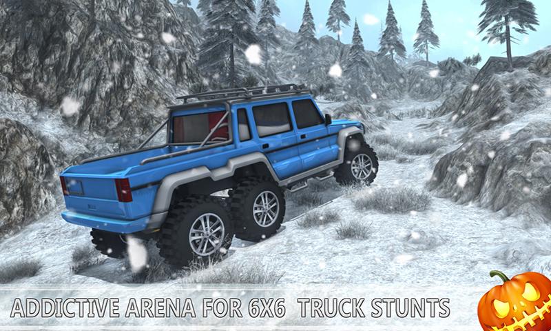 Snow Driving Offroad 6x6 Truck截图5