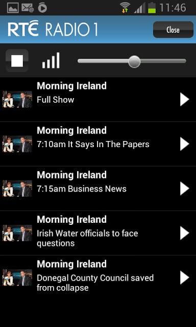 RT&Eacute; Radio Player截图3