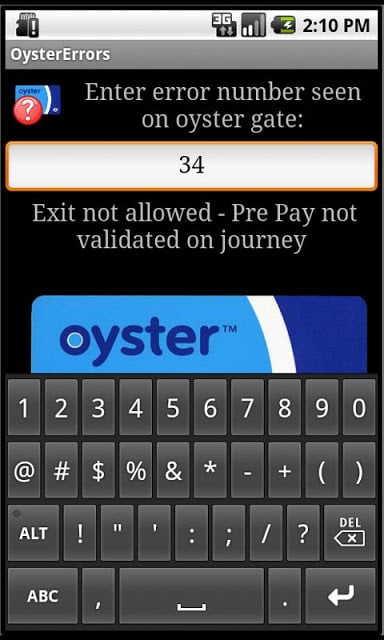 London Tube - Oyster Errors截图1