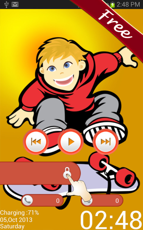 Crazy Skater go locker theme截图1