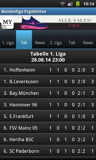 Bundesliga Ergebnisdienst截图9