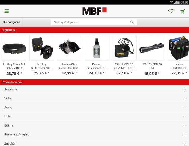 MBF Filmtechnik - Shop截图7