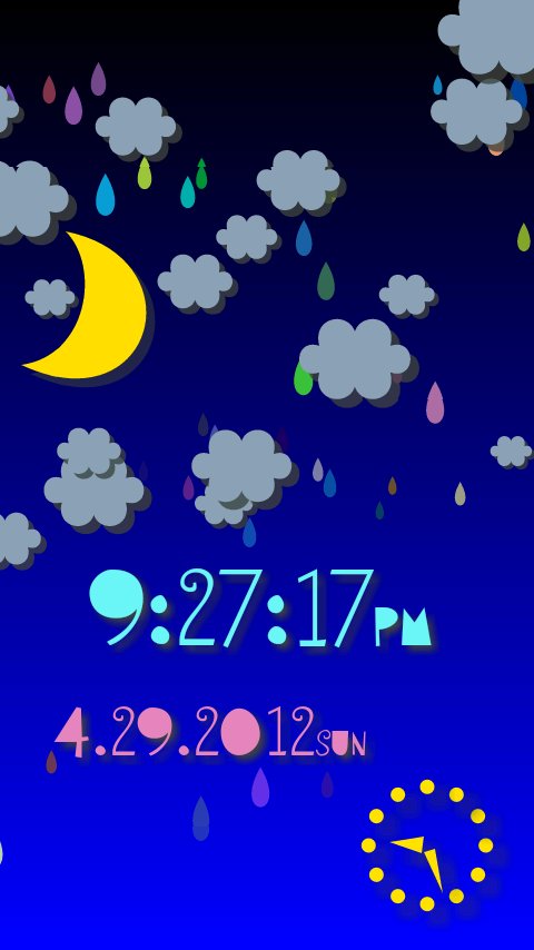 Weather Flow! Custom Clock截图6