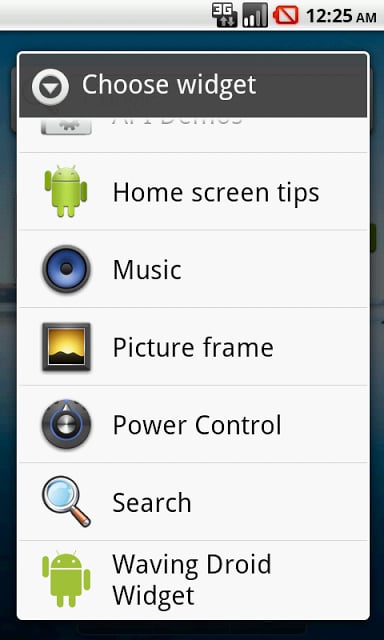 Waving Droid Widget截图2