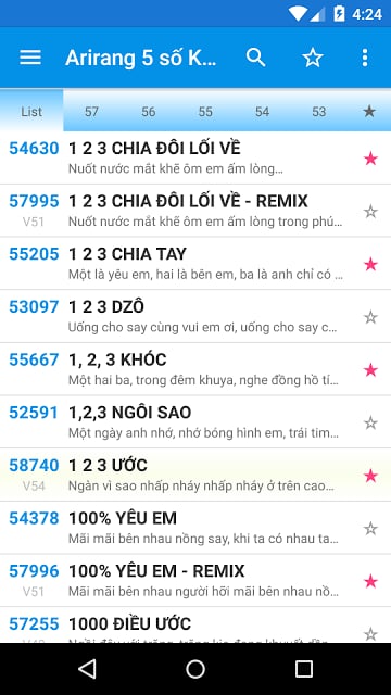 M&atilde; số Karaoke Vietnam截图1