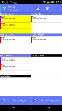 Work Calendar Lite截图