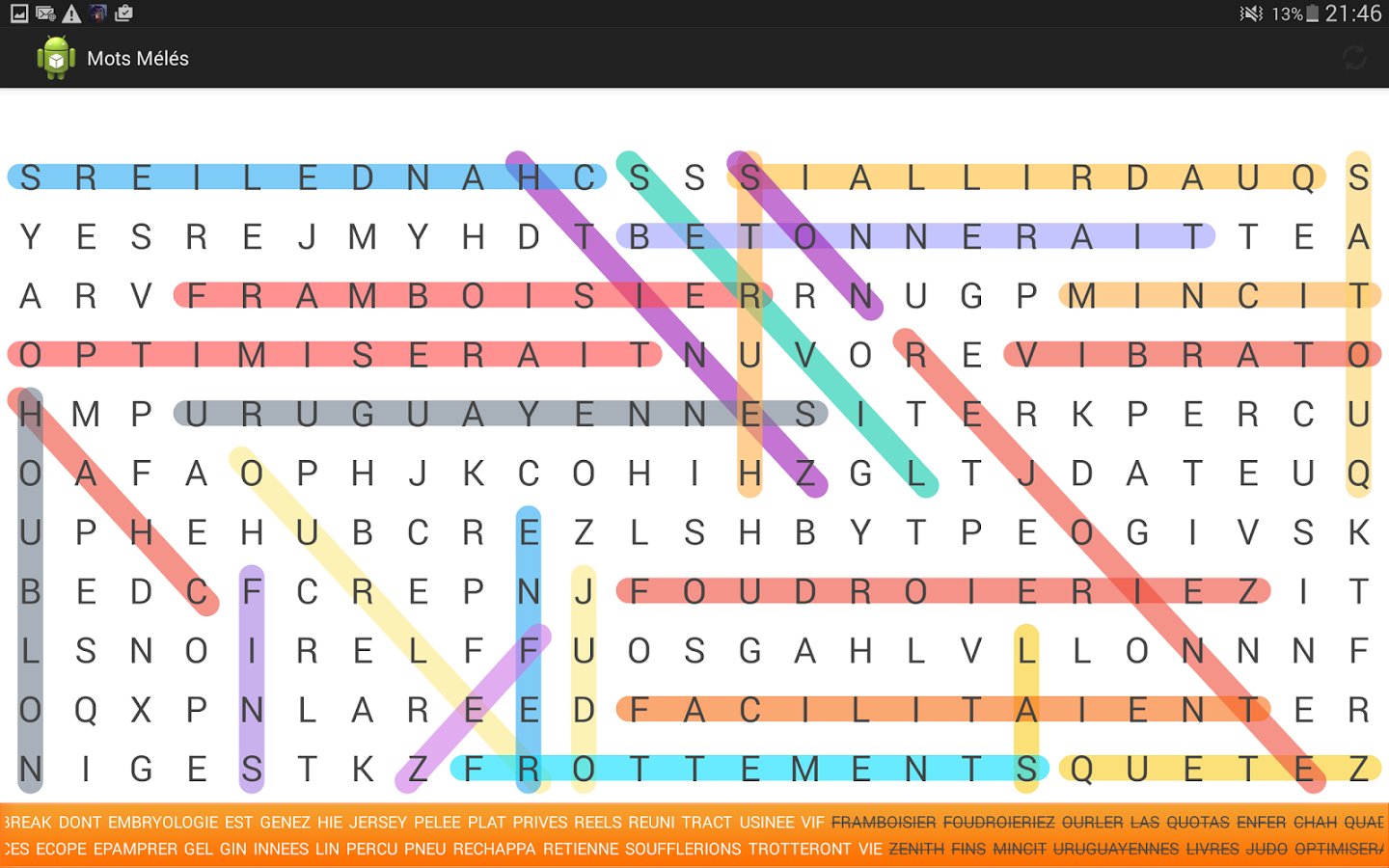 Grille de Mots M&ecirc;l&eacute;s / Cach&eacute;s截图3