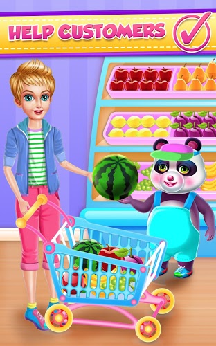 Panda Supermarket Kids Game截图3