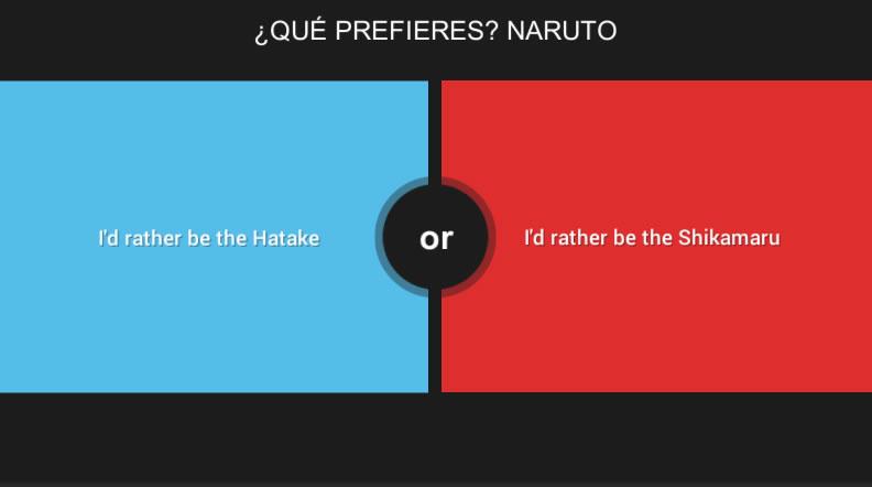 Would You Rather - Naruto截图5