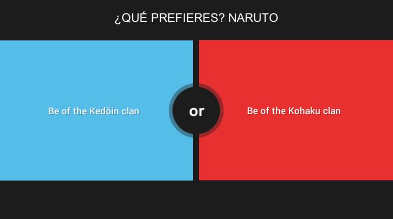 Would You Rather - Naruto截图3