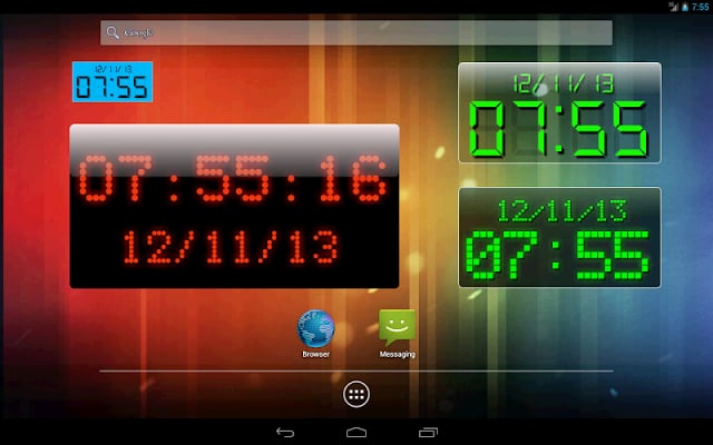 LED clock widget free截图2