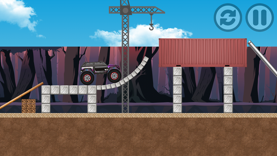 Monster Truck Stunt Race Game截图5