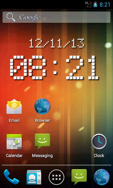 LED clock widget free截图3