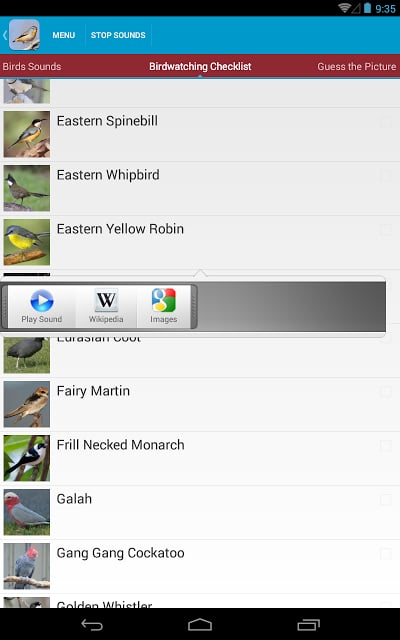 Australian Birds Sounds Free截图1