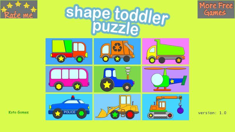 Shape Toddler Puzzle截图1