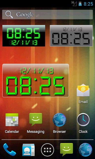 LED clock widget free截图11