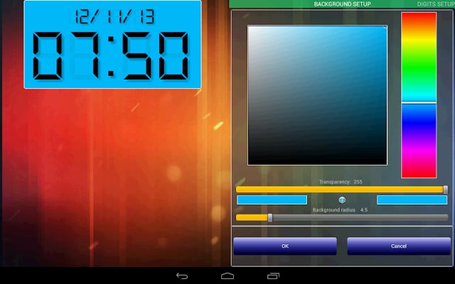 LED clock widget free截图1