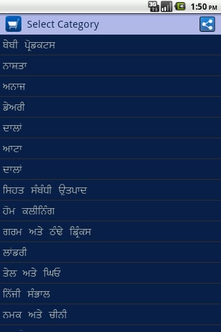 Punjabi Grocery Shopping List截图1