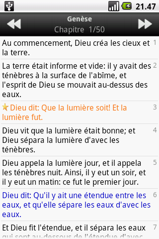 La Sainte Bible, Louis Segond截图3