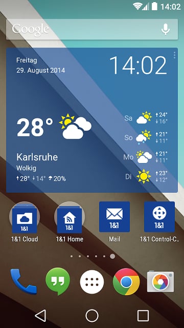 1&1 Wetter Widget (2x4)截图5