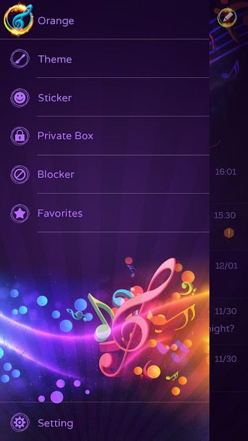 FREE-GO SMS DYNAMICMISIC THEME截图7