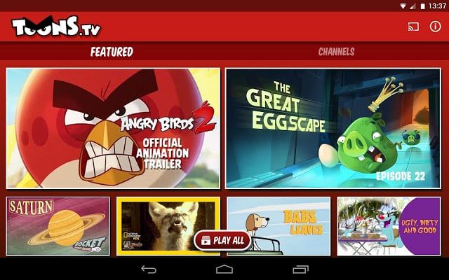ToonsTV: Angry Birds video app截图1