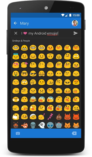 Textra Emoji - Android Style截图4