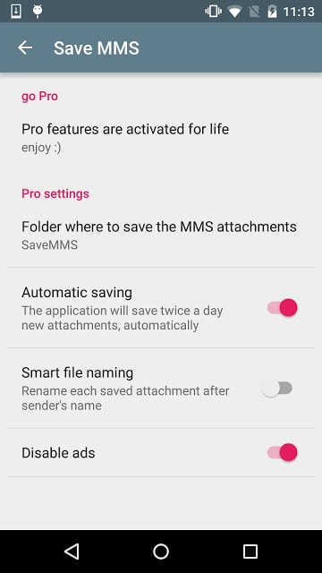 Save MMS attachments : backup截图2