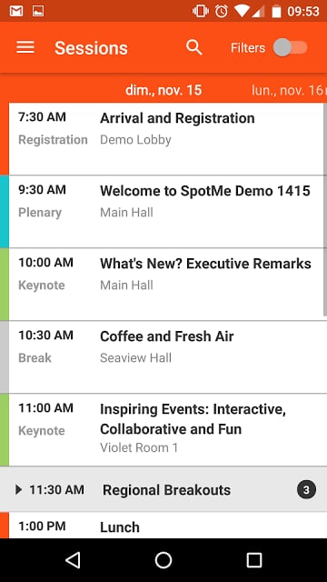 SpotMe Mobile Event App截图3