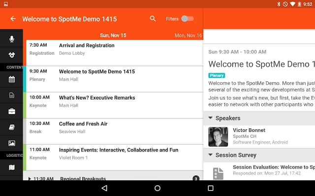 SpotMe Mobile Event App截图8