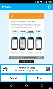 PrinterOn Android App - Phone截图