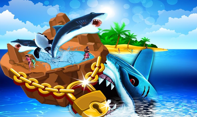 Hungry Attack Shark Simulation截图1