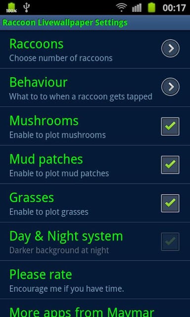 Raccoon live wallpaper截图5