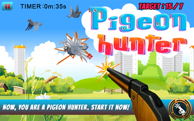 Pigeon Attack:Shooting game截图1