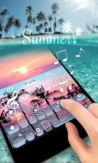 Summer GO Keyboard Theme截图3