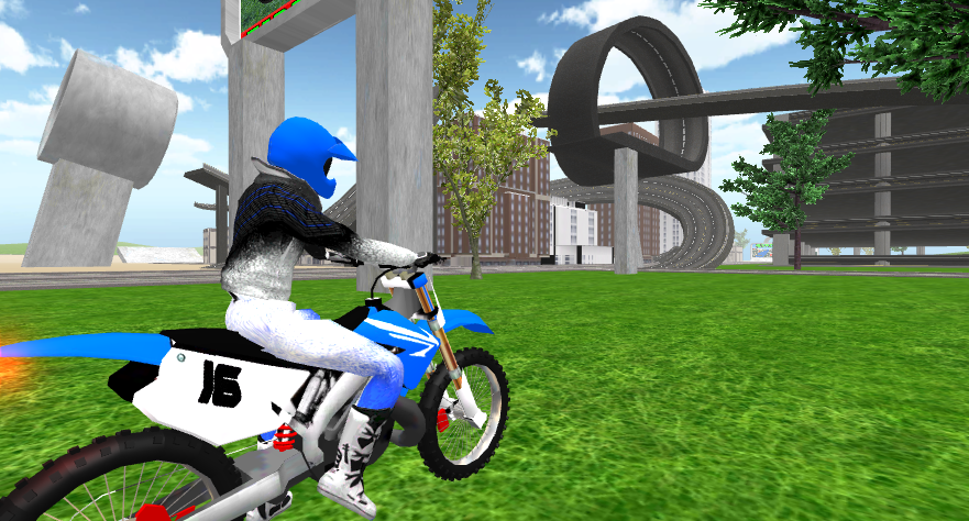 Stunt Motorbike Race 3D截图1