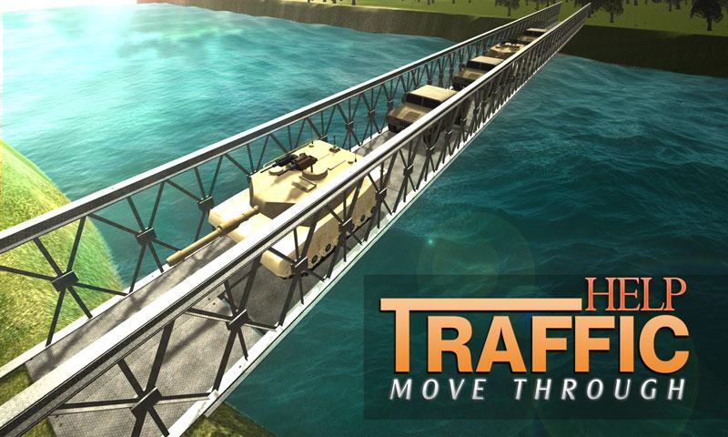 Army Truck Bridge Building 3D截图3