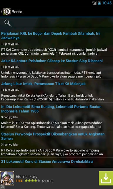 Info Jadwal Kereta Api截图3