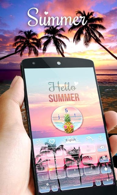 Summer GO Keyboard Theme截图5