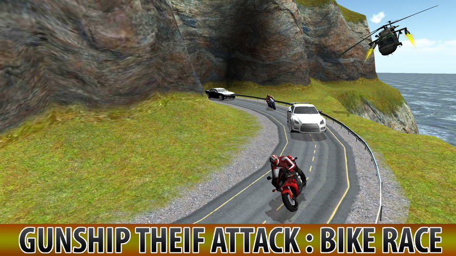 Gunship Theif Attack:Bike Race截图5