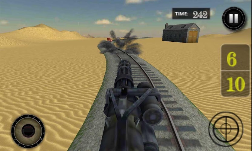 Gunship Bullet Train: Hurdles截图1