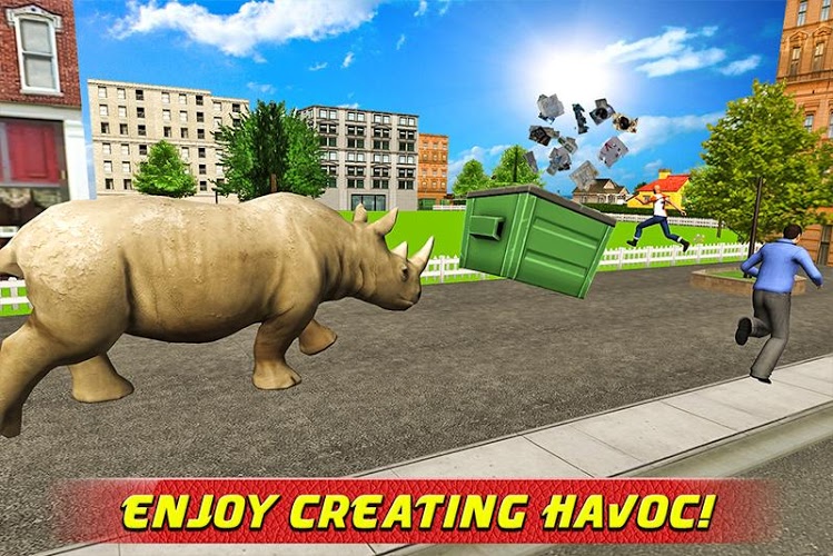 Angry Rhino Revenge Simulator截图3