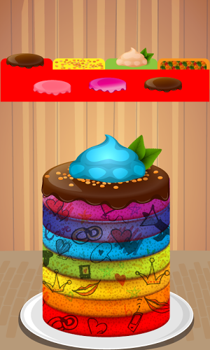 Rainbow Cake Maker Bake shop截图5