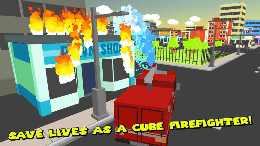 Cube Fire Truck: Firefighter截图4