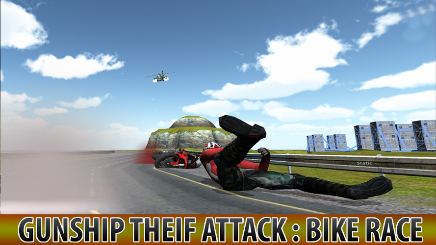 Gunship Theif Attack:Bike Race截图3