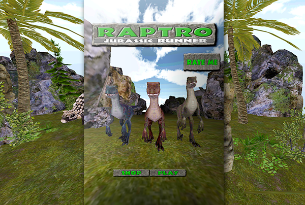 3D Jurassic Raptor Run Land截图1