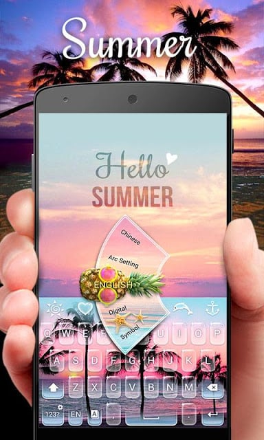 Summer GO Keyboard Theme截图2