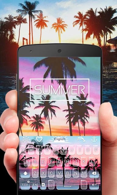 Summer GO Keyboard Theme截图1