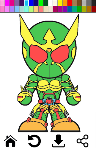 Little Kamen Coloring截图4